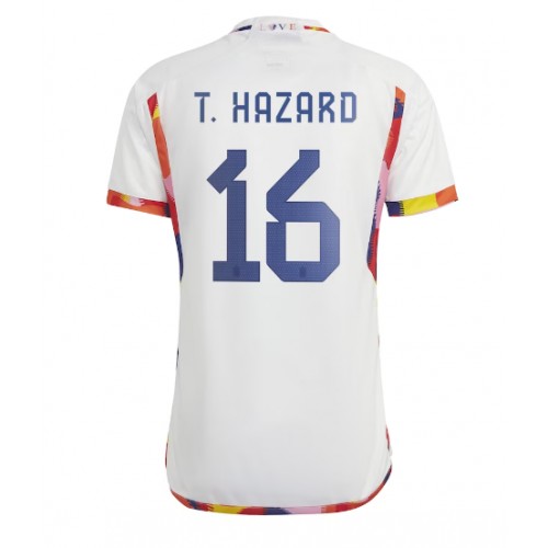 Echipament fotbal Belgia Thorgan Hazard #16 Tricou Deplasare Mondial 2022 maneca scurta